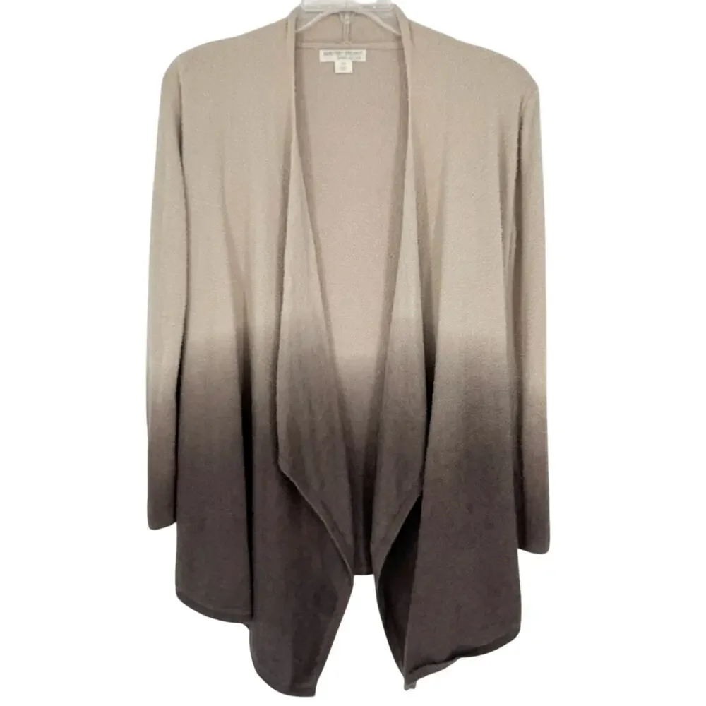 Barefoot Dreams Bamboo Chic Lite Ombre Calypso Wrap Cardigan S/M Style 436 Brown